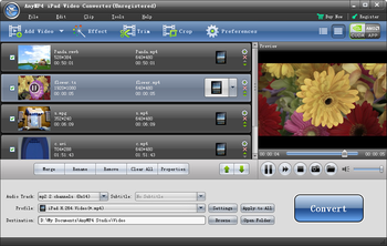AnyMP4 iPad Video Converter screenshot