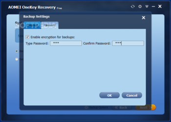 AOMEI OneKey Recovery Free screenshot 4