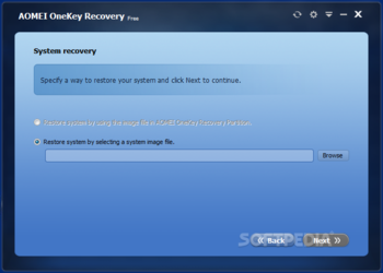 AOMEI OneKey Recovery Free screenshot 7