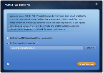 AOMEI PXE Boot Free screenshot