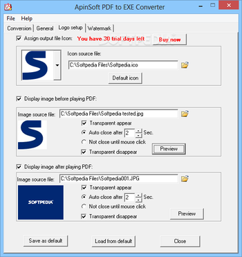 ApinSoft PDF to EXE Converter screenshot 3