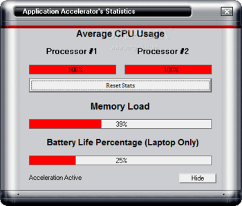 Application Accelerator screenshot