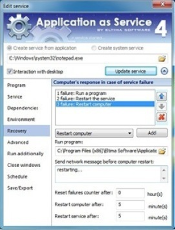 Application as Service screenshot