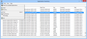 Application Inventory screenshot 2