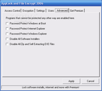 Application Lock and File Encrypt 2006 screenshot 2