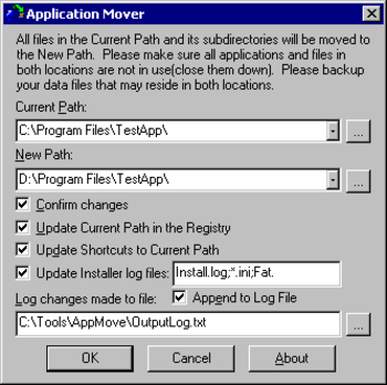 Application Mover screenshot 2