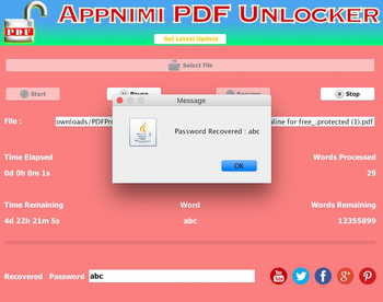 Appnimi PDF Unlocker screenshot