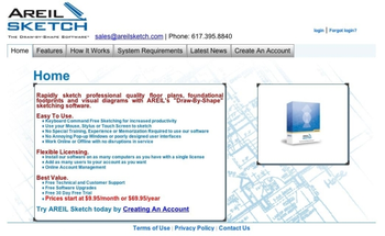 AREIL Sketch - Floor Plan Software screenshot
