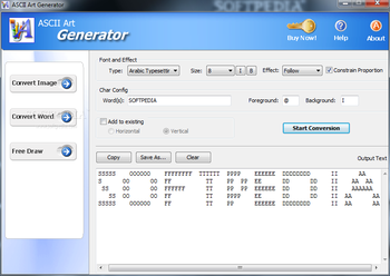 ASCII Art Generator screenshot