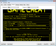 ASCII GCTB screenshot