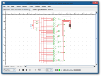 ASCII seven segment decoder screenshot