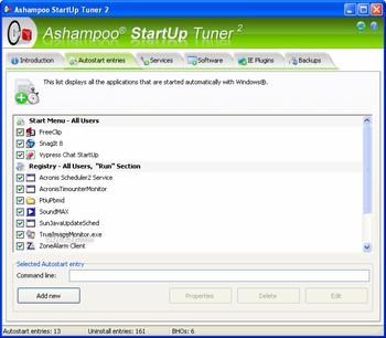 Ashampoo StartUp Tuner 2 screenshot 4