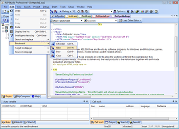 ASP Studio Professional screenshot 2