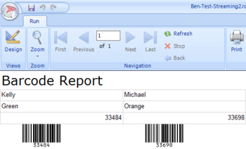ASPX Barcode Generator Script screenshot