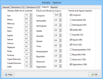 Astrallis Primary Directions & Astrology Software screenshot 15