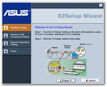 ASUS Wireless Router WL-520gC Utilities screenshot