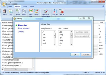 Atomic CD Email Extractor screenshot