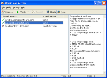 Atomic Mail Verifier screenshot 2