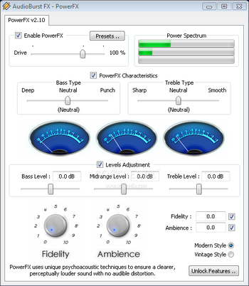 Audio Burst FX - PowerFX screenshot