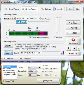 Audio Recorder Platinum screenshot 2