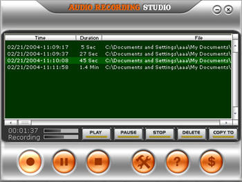 Audio Recording Studio screenshot