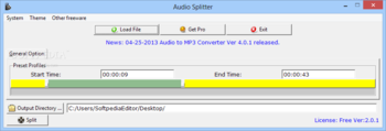 Audio Splitter screenshot