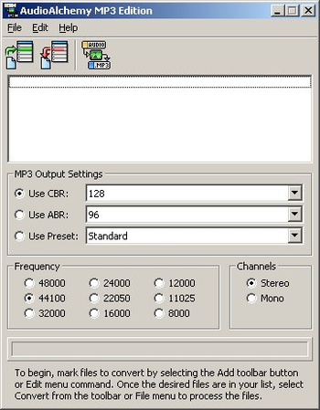 AudioAlchemy MP3 Edition screenshot