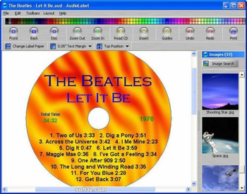 AudioLabel CD/DVD/LightScribe Labeler screenshot 2