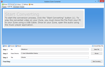 Audioro Zune Converter screenshot
