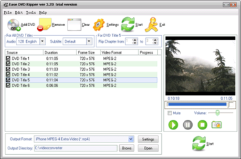 Audiotool Ease DVD Ripper screenshot
