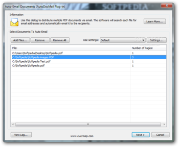 AutoDocMail Plug-in for Adobe Acrobat screenshot 3