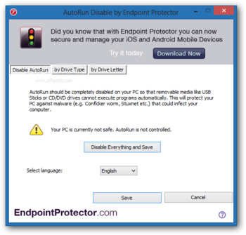 AutoRun Disable by Endpoint Protector screenshot