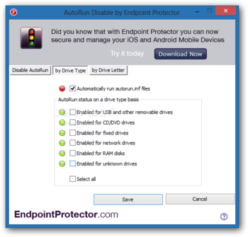 AutoRun Disable by Endpoint Protector screenshot 2
