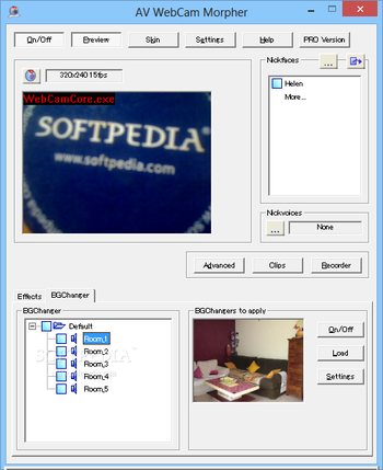 AV Webcam Morpher screenshot 2