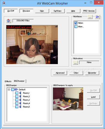 AV Webcam Morpher screenshot 3