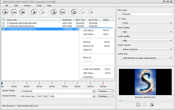 AVI DivX to DVD SVCD VCD Converter screenshot