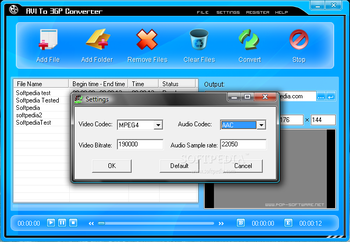 AVI To 3GP Converter screenshot 3