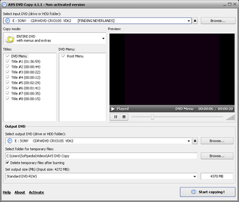 AVS DVD Copy screenshot