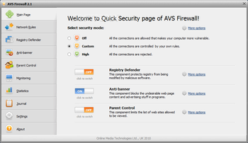 AVS Firewall screenshot