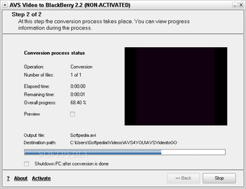 AVS Video to BlackBerry screenshot 2