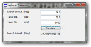 Azimuth Calculator screenshot