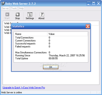 Baby ASP Web Server screenshot 2