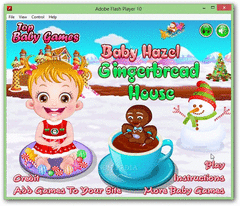 Baby Hazel Gingerbread House screenshot