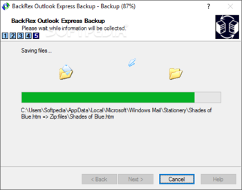 BackRex Outlook Express Backup screenshot 6