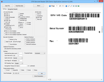 Barcode Reader SDK screenshot