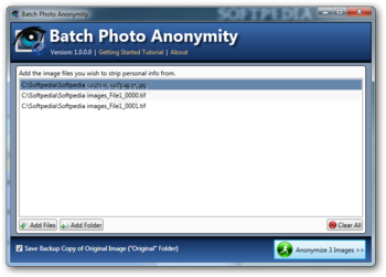 Batch Photo Anonymity screenshot