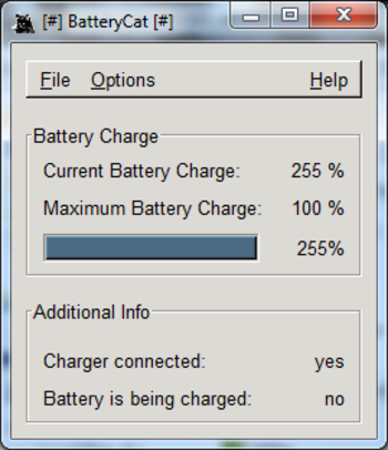 BatteryCat screenshot