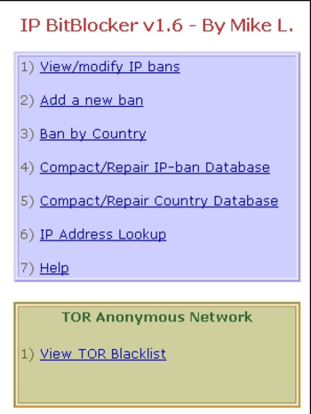 BitBlocker IP Ban screenshot 2