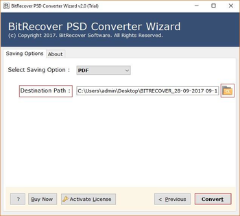BitRecover PSD Converter Wizard screenshot