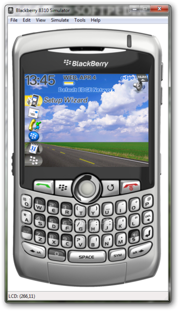 BlackBerry 8310 Simulator screenshot